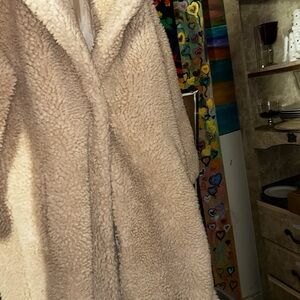 Elegant Cream Teddy Jacket